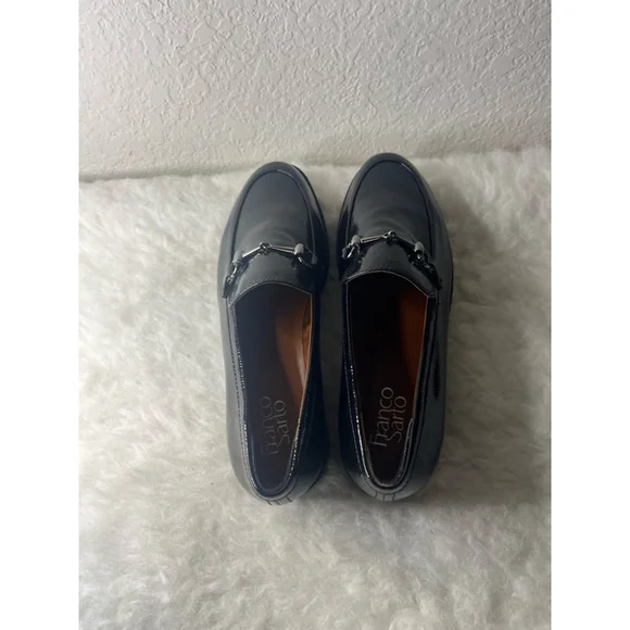 Franco Sarto Cason Black Loafers Faux Leather Women Size 9.5M - Picture 3 of 9